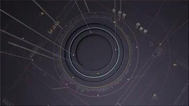 大气震撼数字几何圆形背景AE模板视频的预览图